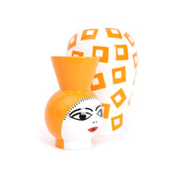 Seletti Canopie Amina Porcelain Vase With Bowl Cover