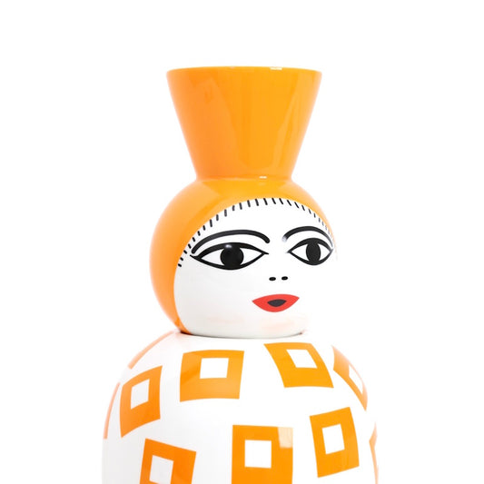 Seletti Canopie Amina Porcelain Vase With Bowl Cover