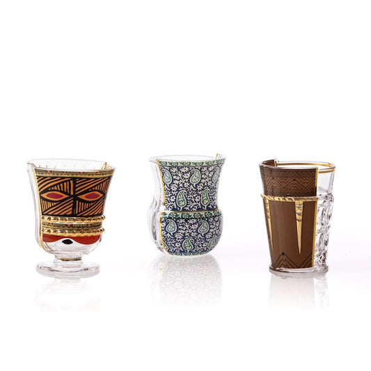 Seletti Hybrid Glasses Rodinia Set of 3