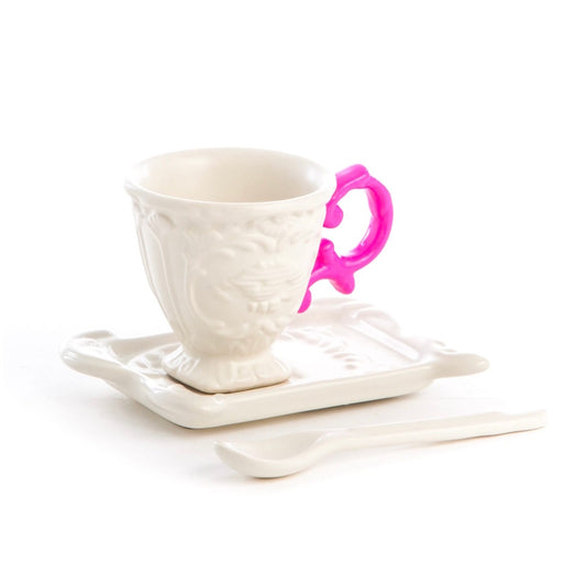 Seletti I-WARES Coffee Set / Fuchsia