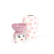 Seletti Canopie Luna Porcelain Vase With Bowl Cover
