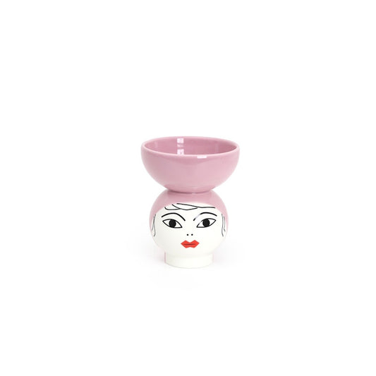 Seletti Canopie Luna Porcelain Vase With Bowl Cover
