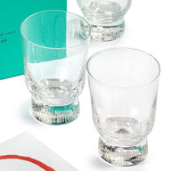 Feast Sandblasted Stripes Glass 25cl Set of 4 by Yotam Ottolenghi for Serax