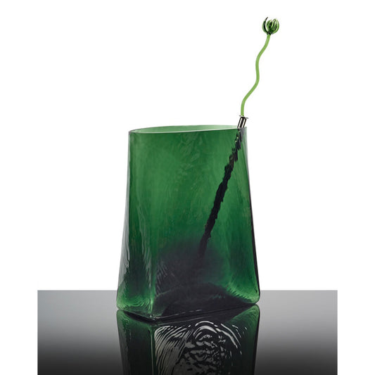 Serax Vase With Glass Tube 03 Green Josephine by Kris Van Assche