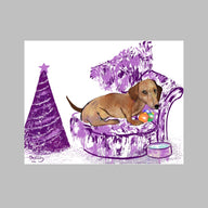 Shelley The Artist Greeting Card The Purple Sausage