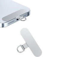 Single Lanyard Tether Tag for Phone Chains in Stainless Steel