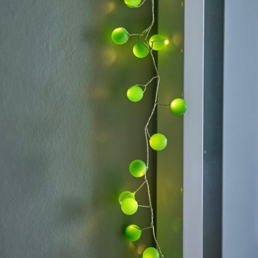Lightstyle London Snowberry Green String Lights / Mains 3 Metres