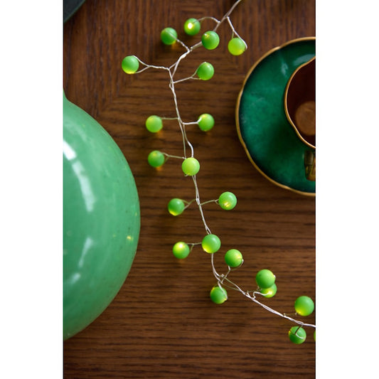 Lightstyle London Snowberry Green String Lights / Mains 3 Metres
