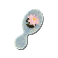Solar Eclipse Hand-Painted Japanese Lily Acetate Handbag Hero Hair Brush