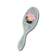 Solar Eclipse Hand-Painted Japanese Lily Amazing Acetate 2-1 Daily Hair Brush