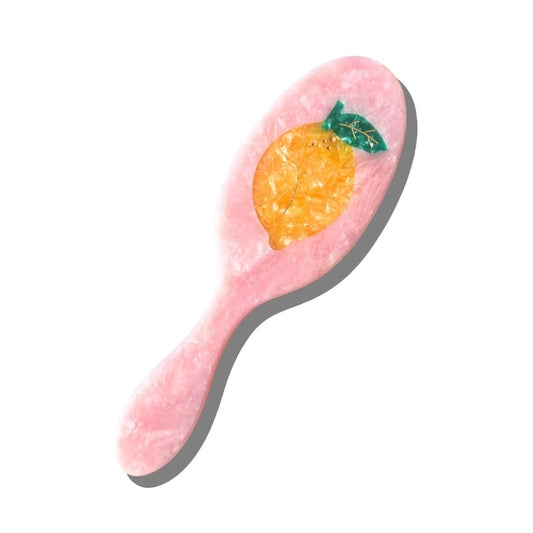 Solar Eclipse Hand-Painted Lemon Amazing Acetate 2-1 Daily Hair Brush