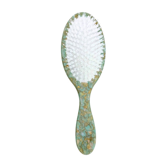 Solar Eclipse Hand-Painted Lotus Amazing Acetate 2-1 Daily Hair Brush