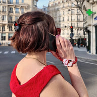 Solar Eclipse Hand-Painted Lucky Cat Gemstone Bracelet Phone Chain