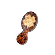Solar Eclipse Hand-Painted Lucky Clover Acetate Handbag Hero Hair Brush