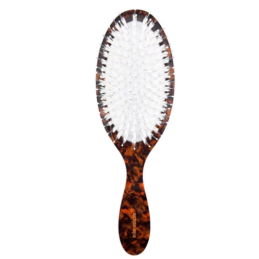 Solar Eclipse Hand-Painted Lucky Clover Amazing Acetate 2-1 Daily Hair Brush