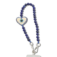 Solar Eclipse Hand-Painted Lucky Eye Gemstone Bracelet Phone Chain
