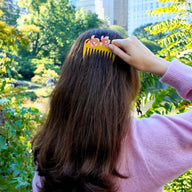 Solar Eclipse Hand-Painted Magnolia Pocket Hair Comb