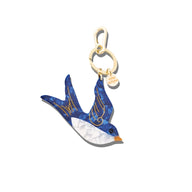 Solar Eclipse Hand-Painted Swallow Bag Charm and Keychain