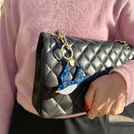 Solar Eclipse Hand-Painted Swallow Bag Charm and Keychain