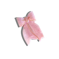 Solar Eclipse Hand Painted Pink Bow Claw Hair Clip