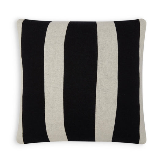 Sophie Home Enkel Soft Cotton Knit Cushion - Black 50 x 50cm