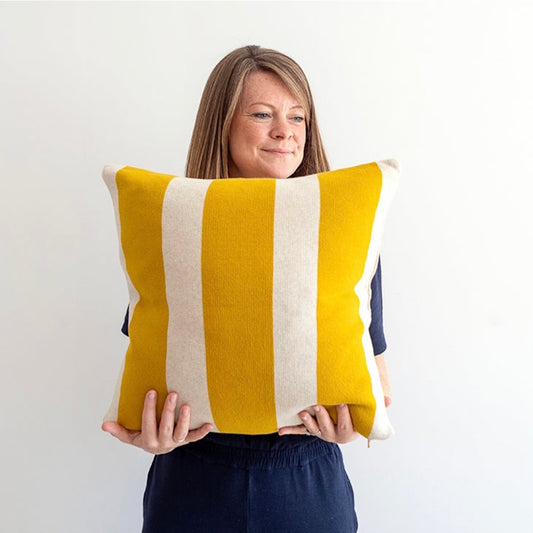 Sophie Home Enkel Soft Cotton Knit Cushion - Citrus 50 x 50cm