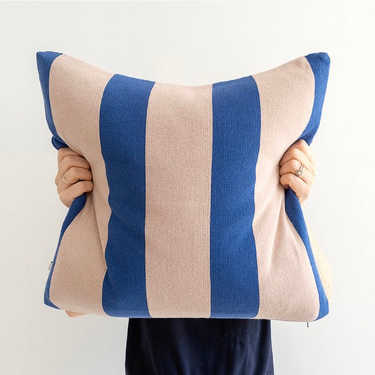 Sophie Home Enkel Soft Cotton Knit Cushion - Cobalt Blue 50 x 50cm