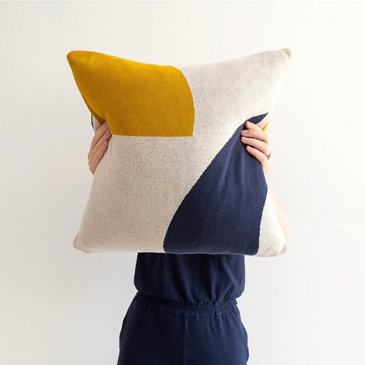 Sophie Home Ilo Soft Cotton Knit Cushion - Citrus 50 x 50cm