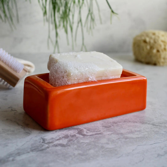 Stolen Form London Brick Soap Dish / Orange