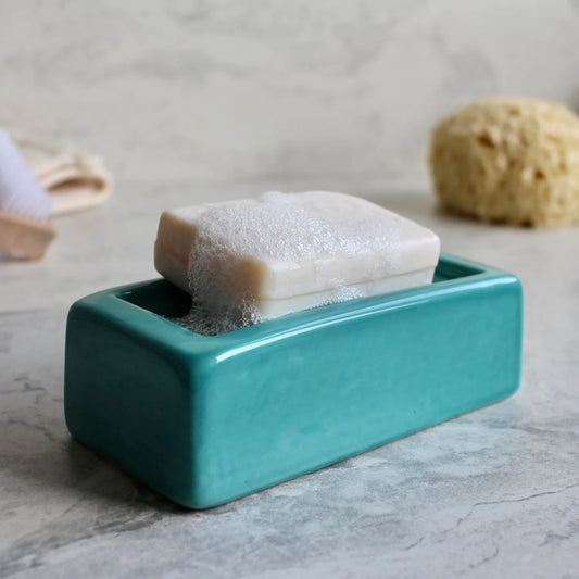 Stolen Form London Brick Soap Dish / Turquoise