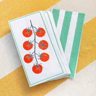 Tomato Long Lunch Paper Napkins (Pack of 16)