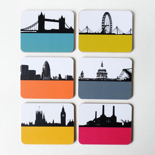 The Art Rooms Cityscape Coasters