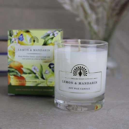 The English Soap Company Scented Candle  Lemon and Mandarin