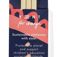 Vent for Change Ideas Recycled Pencils Set of 3 Buttermilk and Blue