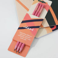 Vent for Change Ideas Recycled Pencils Set of 3 Pink and Orchid