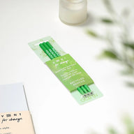 Vent for Change Ocean Recycled Pencils Pack of 3 Algae Green