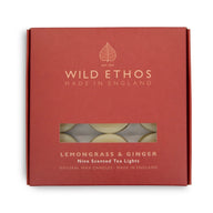 Wild Ethos Lemongrass & Ginger Scented Tealights Box of 9