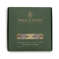 Wild Ethos Rosemary & Bay Leaf Scented Tealights Box of 9