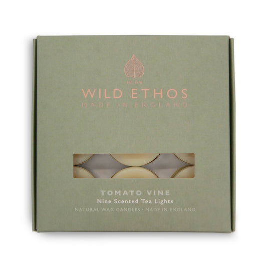Wild Ethos Tomato Vine Scented Tealights / Box of 9