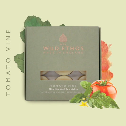 Wild Ethos Tomato Vine Scented Tealights / Box of 9
