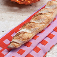 Wrap Tea Towel Squares in Lilac and Warm