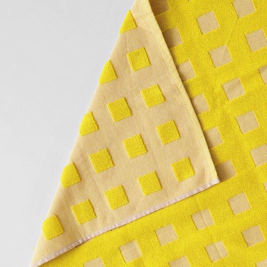 Wrap Tea Towel Squares in Yellow and Oat