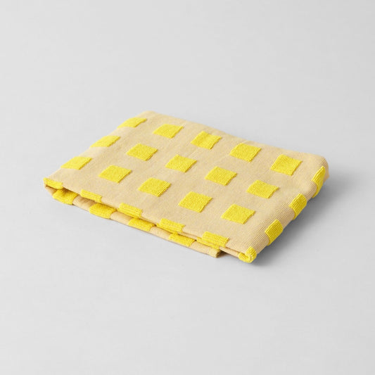 Wrap Tea Towel Squares in Yellow and Oat