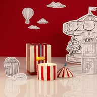 Zesty Lemons Carnival Ringmaster Red Scented Candle Plum and Pomegranate