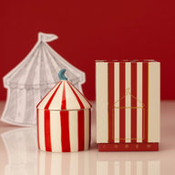 Zesty Lemons Carnival Ringmaster Red Scented Candle Plum and Pomegranate