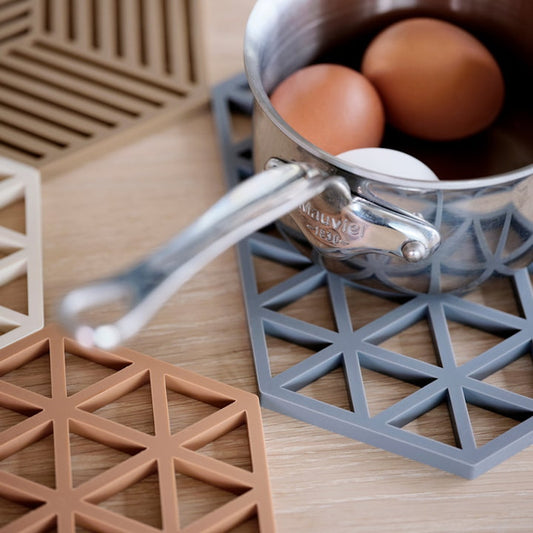 Zone Denmark Large Trivet - Triangles / Grey