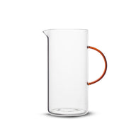 Vincent clear and amber glass jug, height 20 cm, capacity 1.4 litres  by ByOn