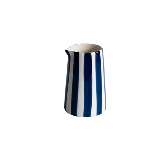 Musango Handmade - Blue Candy Stripe Pattern Creamer