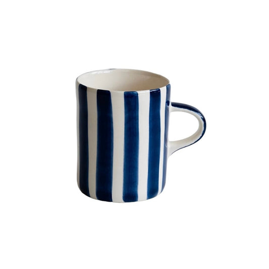 Musango Handmade - Blue Candy Stripe Pattern Demi Mug