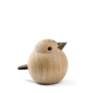 Wooden Baby Sparrow handcrafted from Natural Oak by Kristian Jakobsen for novoform